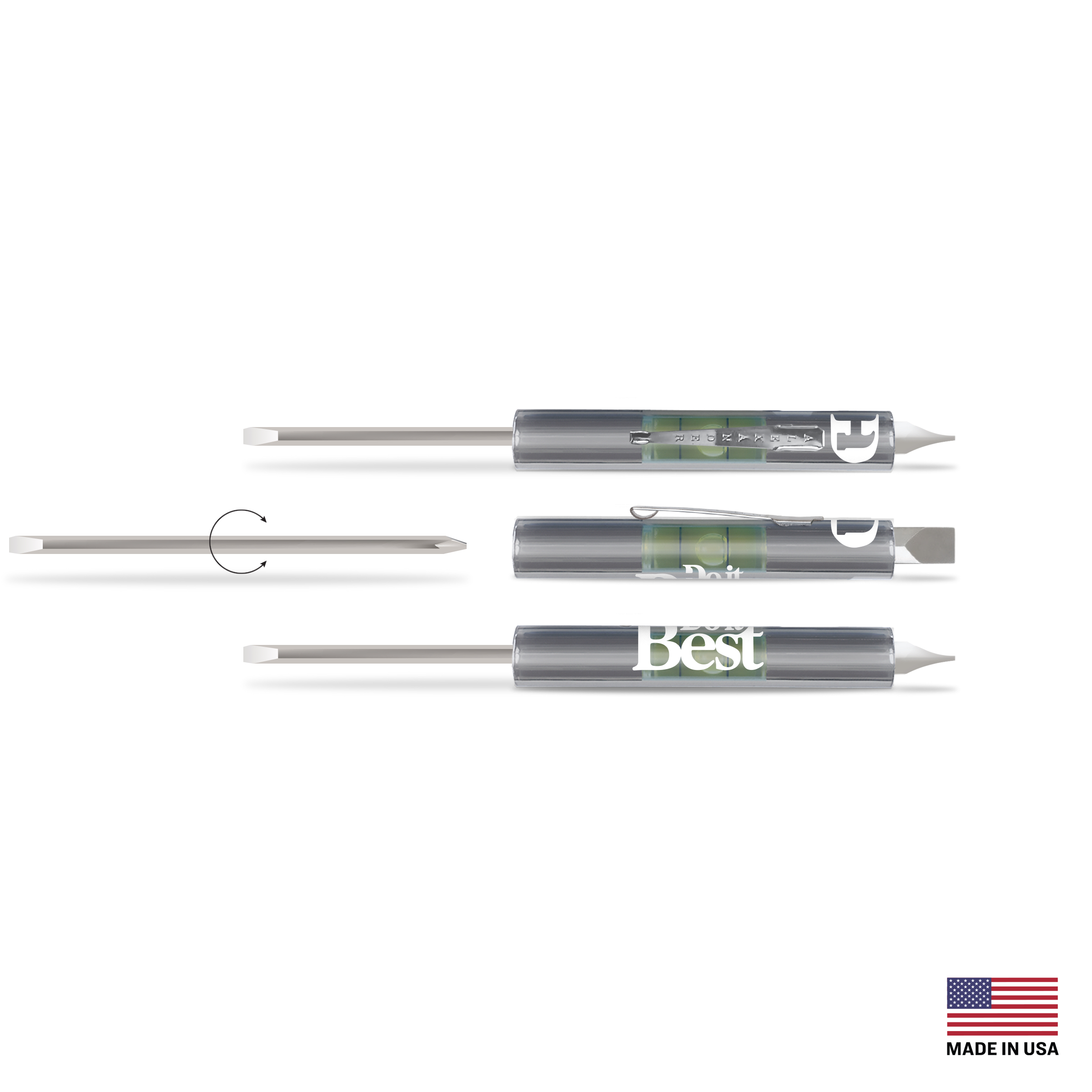 Level Rite Fixed Blade Pocket Screwdriver