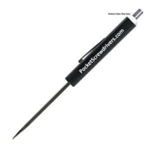 Standard Blade Magnetic Top Pocket Screwdriver with Button